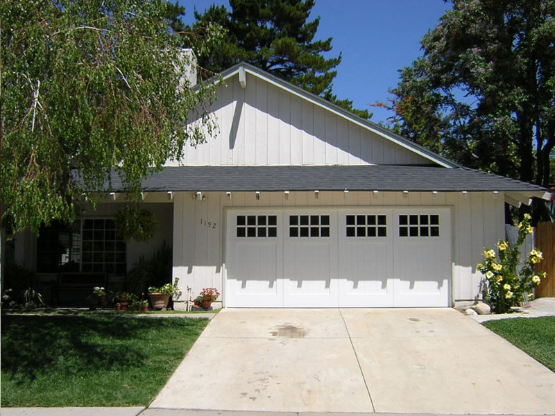 New garage door installation